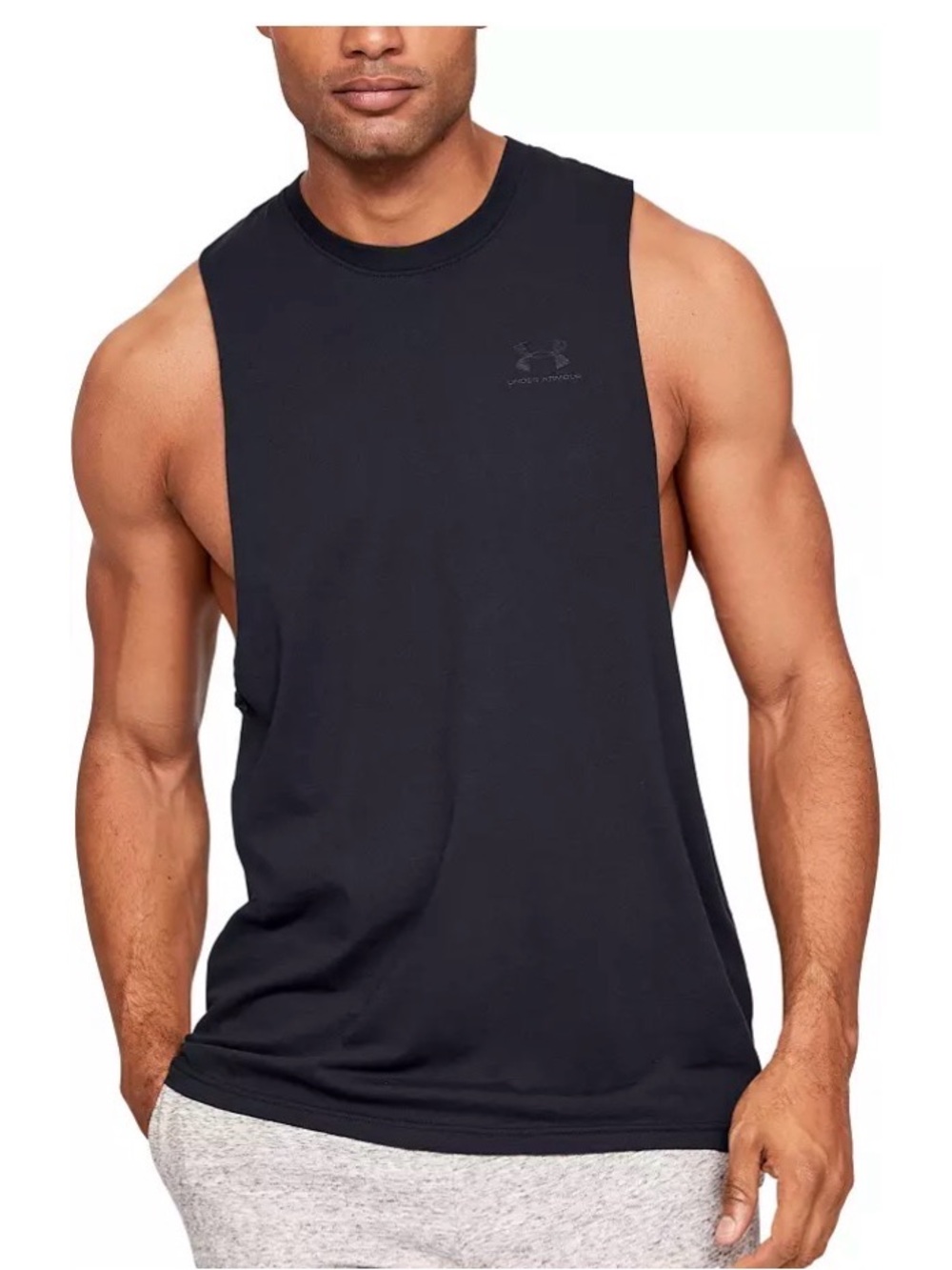 Under Armour Men's Black Sleeveless Muscle Tank Size Small